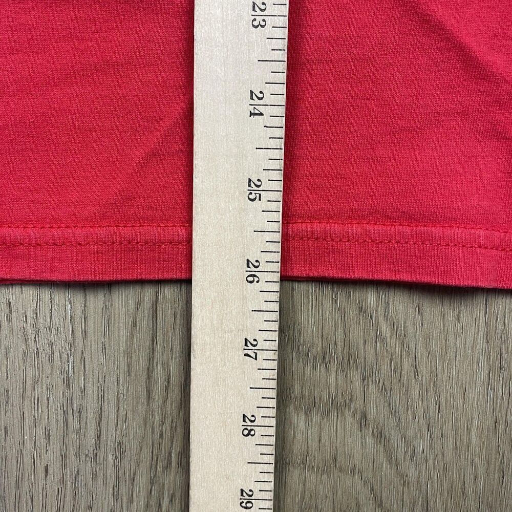 Nebraska Cornhuskers Shirt Mens Large Red College Football Long Sleeve Made USA - Picture 8 of 9